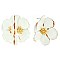 STYLISH GOLDEN STAMEN FLOWER POST EARRINGS