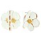 STYLISH GOLDEN STAMEN FLOWER POST EARRINGS