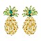 LOVELY PINEAPPLE GEM POST EARRINGS