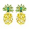 LOVELY PINEAPPLE GEM POST EARRINGS