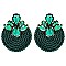 TRENDY FASHION GEM STONE EARRINGS