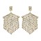 FASHION CRYSTAL RHINESTONE FRINGE DROP POST EARRINGS