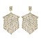 FASHION CRYSTAL RHINESTONE FRINGE DROP POST EARRINGS