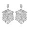 FASHION CRYSTAL RHINESTONE FRINGE DROP POST EARRINGS