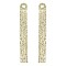 TRENDY CRYSTAL RHINESTONE FRINGE DROP EARRINGS