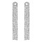 TRENDY CRYSTAL RHINESTONE FRINGE DROP EARRINGS