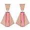 Vintage Glam Crystal Pyramid Drop Earrings