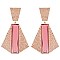 Vintage Glam Crystal Pyramid Drop Earrings