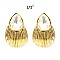 TRENDY TEARDROP GEM WITH METAL ER (AS) SLEY204