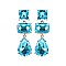 FASHIONABLE DANGLY STONE GEM DRESSY EARRINGS SLEY3645