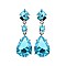 Posh Dangly Teardrop Gem Earrings SLEY3647