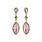 Fashionable Teardrop Gem with Dangling Marquise Stone Earrings SLEY6038
