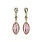 Fashionable Teardrop Gem with Dangling Marquise Stone Earrings SLEY6038