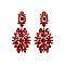 CRYSTAL STONE DANGLY DROP SPIKEY EARRINGS SLEY6306