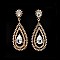 FASHIONABLE MINI STONE GOLD EARRINGS SLEY7436