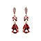 FASHIONABLE TWO TONE RHINESTONE EARRING SLEY7957