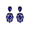 FASHIONABLE RHINESTONE EARRING W/ GEMS SLEY7961