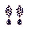 FASHIONABLE SMALL RHINESTONE EARRING W/ GEM ON BOTTOM SLEY7962