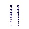FASHIONABLE LONG CIRCLE RHINESTONE EARRING W/ GEMS SLEY7965