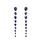 FASHIONABLE LONG CIRCLE RHINESTONE EARRING W/ GEMS SLEY7965