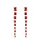 FASHIONABLE LONG SQUARE RHINESTONE EARRING W/ GEMS SLEY7966