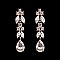 FASHIONABLE SMALL DANGLE RHINESTONE EARRINGS SLEY7970