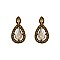 FASHIONABLE RHINESTONE TEARDROP POST EARRING SLEY7984