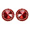 FASHIONABLE ROUND STONE POST EARRING SLEY8061