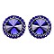 FASHIONABLE ROUND STONE POST EARRING SLEY8061