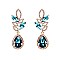 FASHIONABLE OVAL RHINESTONE EARRING W/ GEMS SLEY8069