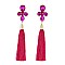 Trendy Rhinestone Earring with Dangly Tassels SLEY8145