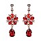 FASHIONABLE RADIANT FLORAL DROP STONE EARRING SLEY8159