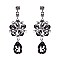 FASHIONABLE RADIANT FLORAL DROP STONE EARRING SLEY8159