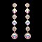 FASHIONABLE ELEGANT ROUND DANGLE STONE EARRING SLEY8164