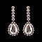 FASHIONABLE TWO TONE RHINESTONE EARRING SLEY8170