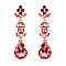 FASHIONABLE FANCY LEAF TEARDROP STONE EARRING SLEY8424