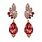 FASHIONABLE FANCY LEAF DROP STONE EARRING SLEY8430