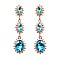 FASHIONABLE SUNSHINE HALO DROP STONE EARRING SLEY8436