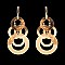 Fashionable Round Chandelier Metal Post Earrings SLEY8537