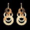 Fashionable Round Chandelier Metal Post Earrings SLEY8537
