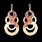 Fashionable Round Chandelier Metal Post Earrings SLEY8537