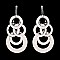 Fashionable Round Chandelier Metal Post Earrings SLEY8537