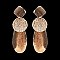 Trendy Geometric Triple Drop Post Earrings SLEY8539