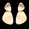 Fashionable Double Metal Disc Post Earrings SLEY8540