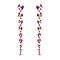 FASHIONABLE ROUND STONE DANGLE POST EARRING