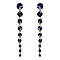 FASHIONABLE ROUND STONE DANGLE POST EARRING