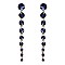 FASHIONABLE ROUND STONE DANGLE POST EARRING