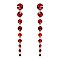 FASHIONABLE ROUND STONE DANGLE POST EARRING