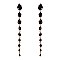 FASHIONABLE TEARDROP STONE DANGLE POST EARRING SLEY8934