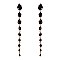 FASHIONABLE TEARDROP STONE DANGLE POST EARRING SLEY8934